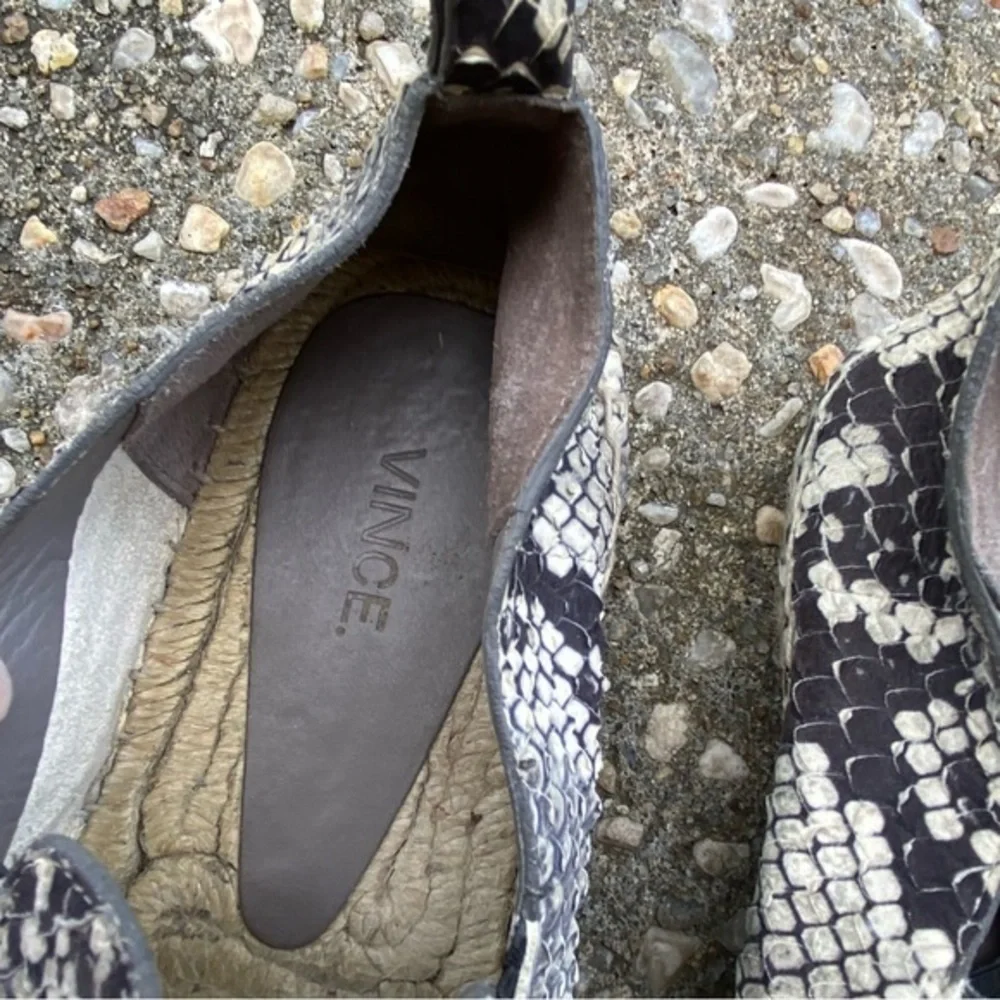 Vince python espadrilles